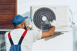 Air Conditioning Installation Tampa - placing unit